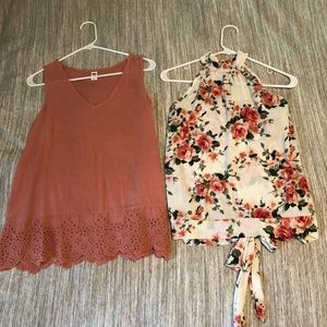 2 Dressy Tops (small/medium)